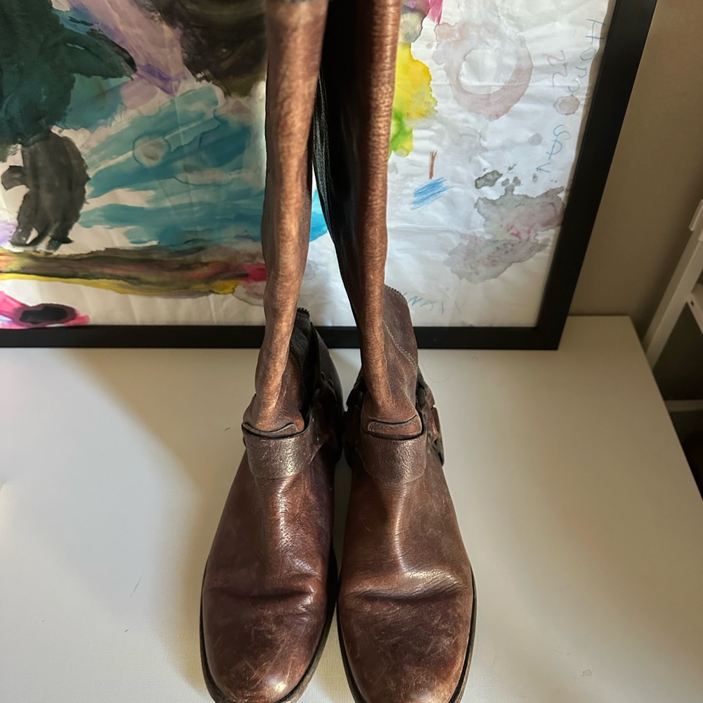 Frye Deisgber Brown Leather Boots